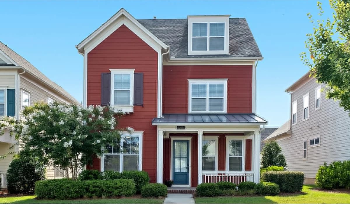 Beautiful house with windows